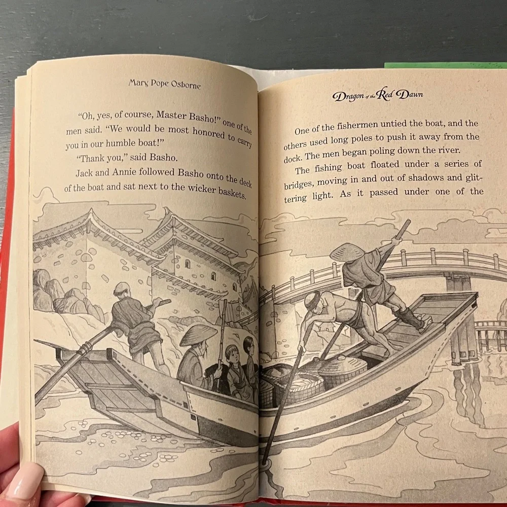 Dragon of the Red Dawn (Magic Tree House # 37, A Merlin Mission) Hardcover Mary